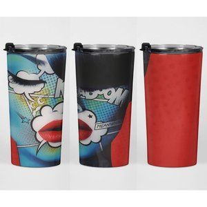 Comic Female Patch Hot & Cold Stainless Steel Tumbler  - 20 oz